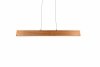 Lampa wisząca LED prostokątna drewniana klasyczna nowoczesna ściemnialna EDGEWOOD 359710130 Trio 